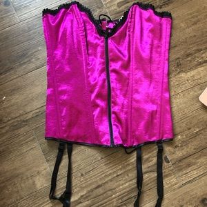 NWT Fredericks of Hollywood Mulberry Corset Top